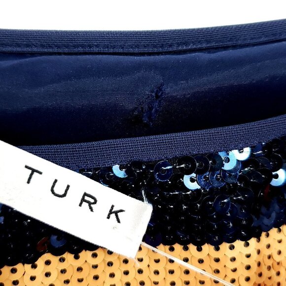 Trina Turk Breene short sleeve multi color sequin - Picture 2 of 9